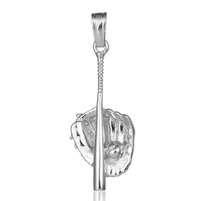Micro Baseball Glove & Bat Pendant