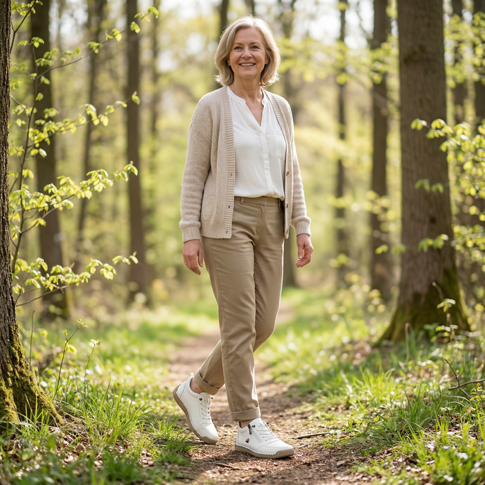 Mila  – Komfortable orthopädische Sneakers + Reißverschluss  - By Qivii