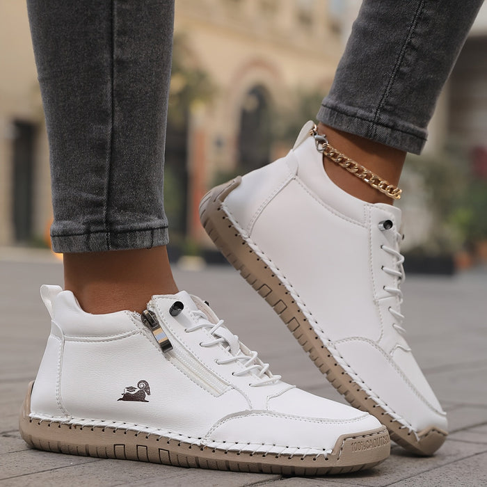 Mila  – Komfortable orthopädische Sneakers + Reißverschluss  - By Qivii