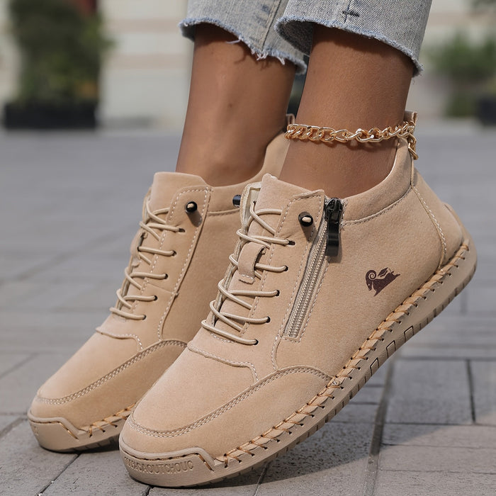 Mila  – Komfortable orthopädische Sneakers + Reißverschluss  - By Qivii