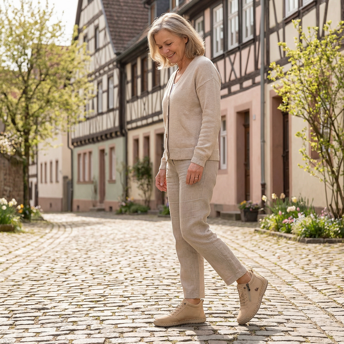 Mila  – Komfortable orthopädische Sneakers + Reißverschluss  - By Qivii