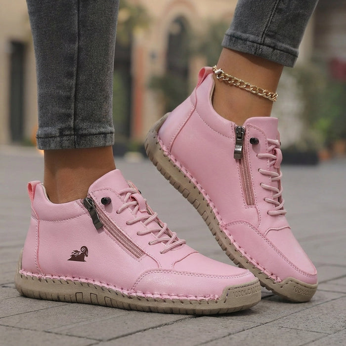 Mila  – Komfortable orthopädische Sneakers + Reißverschluss  - By Qivii