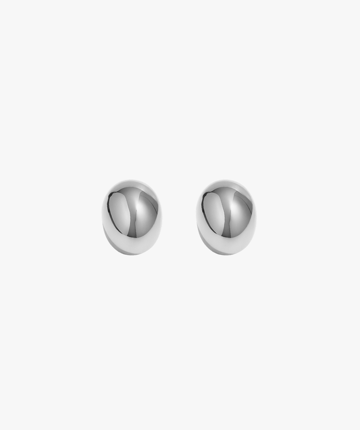 MINI HUGGIE EARRINGS SILVER