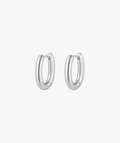 MINI OVAL HOOPS SILVER