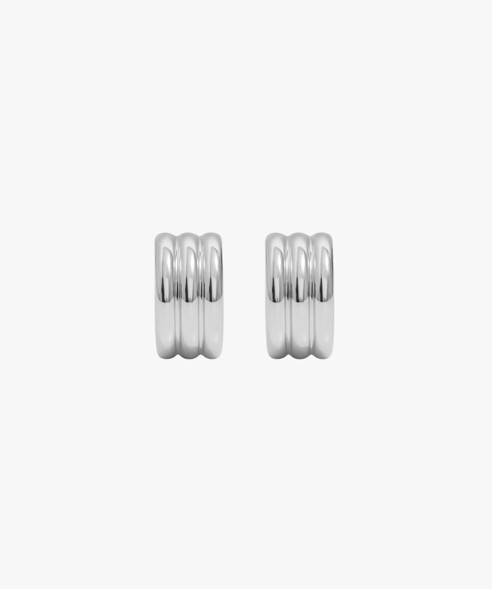 MINI TRIPLE HOOPS SILVER