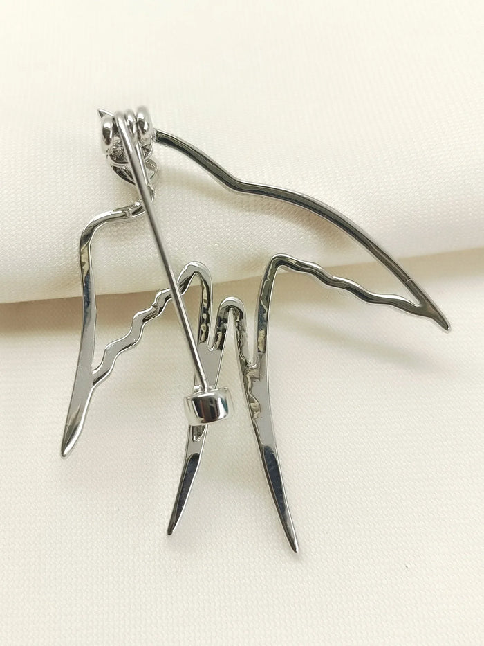 Miya Silver Bird Brooch