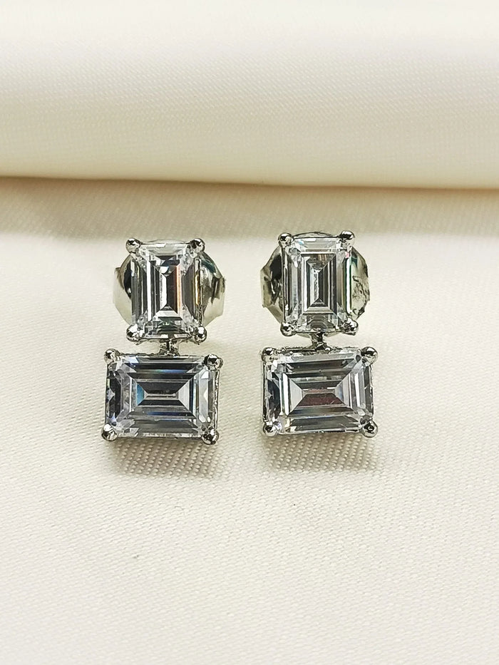 Mriganshi 92.5 Silver Swarovski Stone Tops