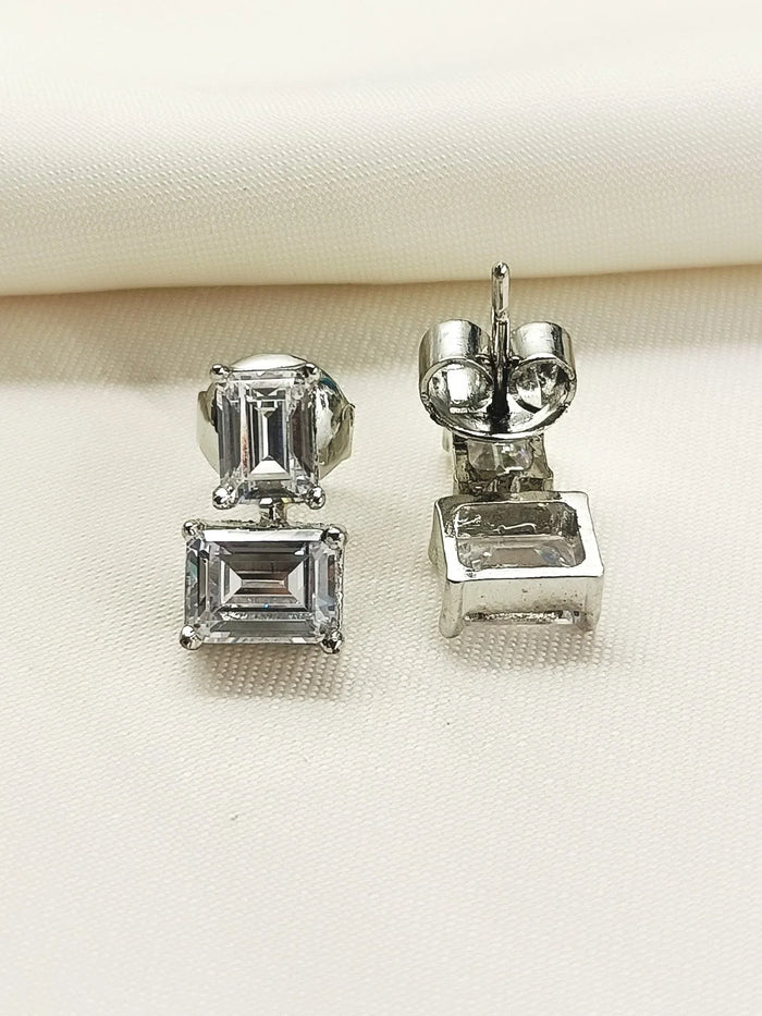 Mriganshi 92.5 Silver Swarovski Stone Tops
