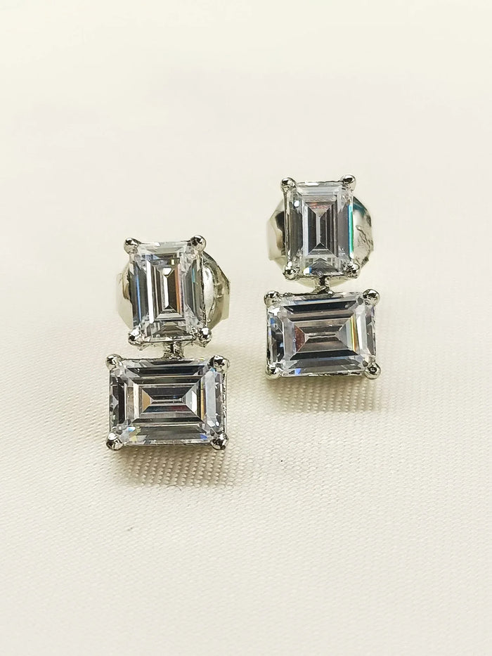 Mriganshi 92.5 Silver Swarovski Stone Tops