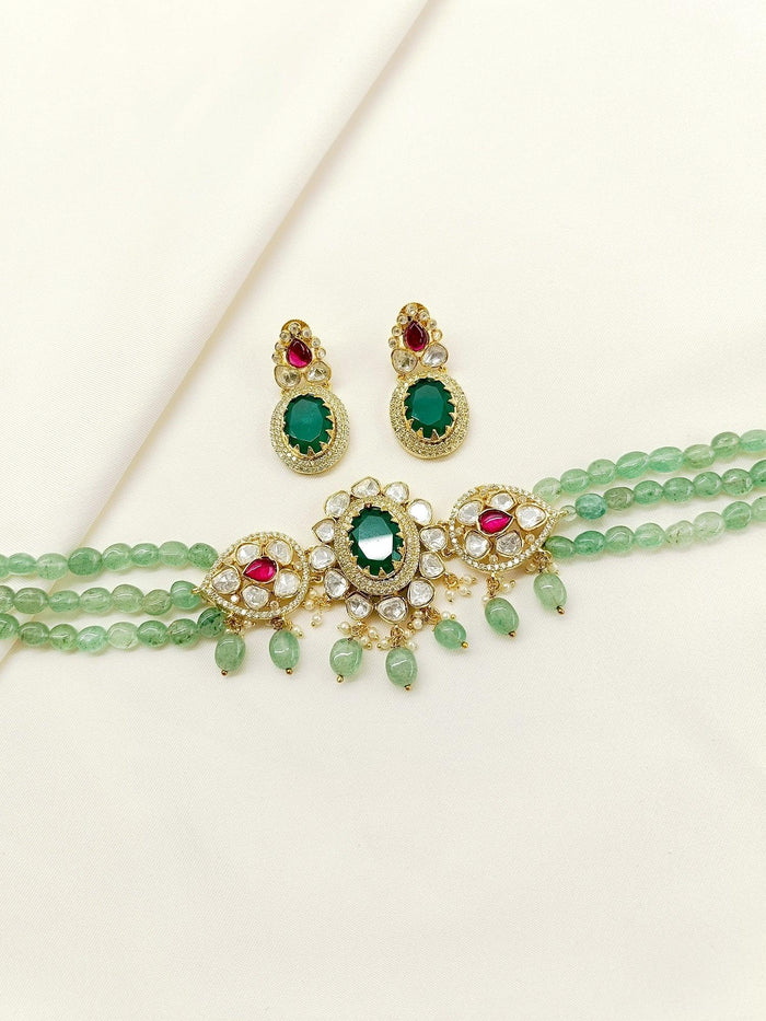 Mrinali R&G Kundan Choker Set