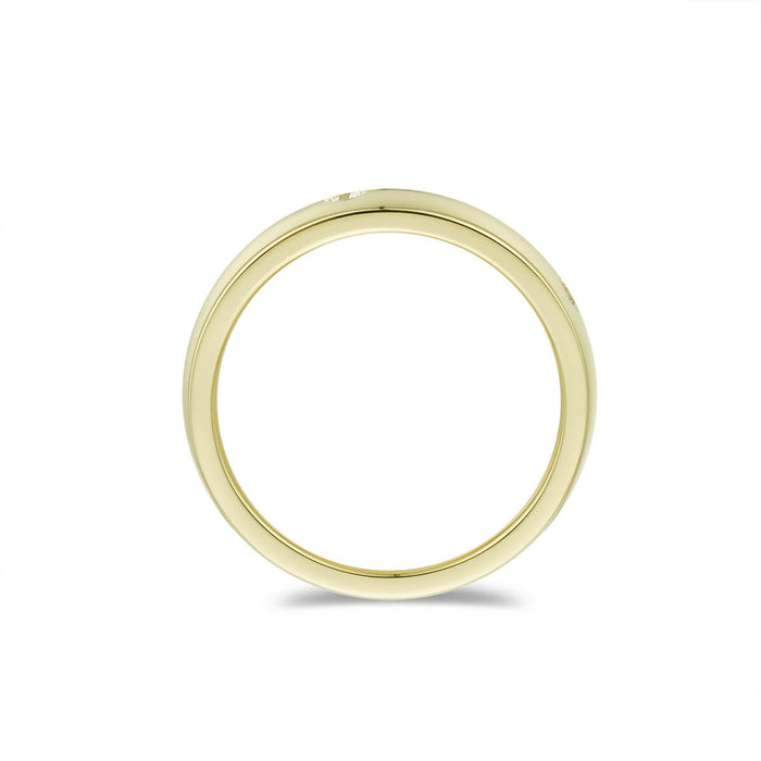 Mens single Grooved Mens Wedding band-ring-lirysjewelry