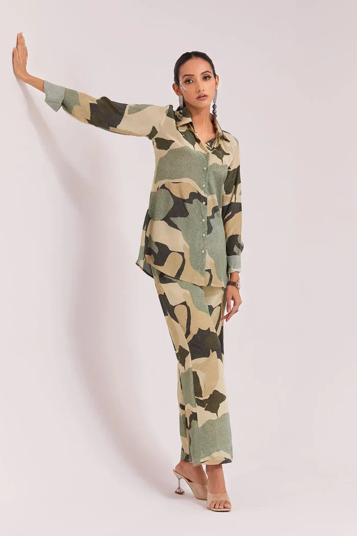 MultiColor Printed Co-ord Set