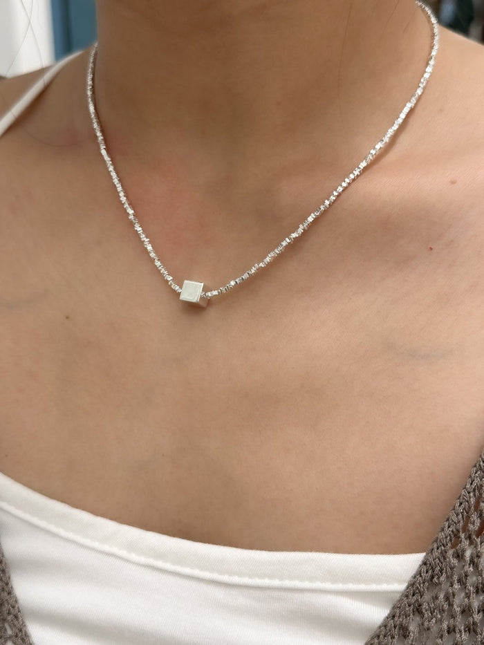 N1168/N1169 Crushed Silver Necklace