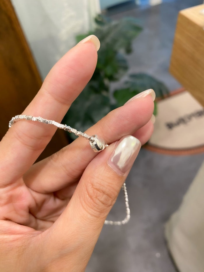 N1168/N1169 Crushed Silver Necklace