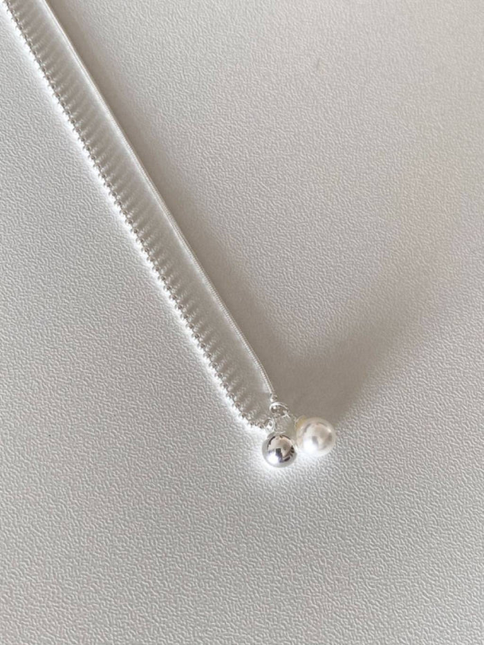 N1195 Faux Pearl Beaded Necklace