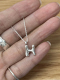 N1331 1cm Letter Engraved Necklace