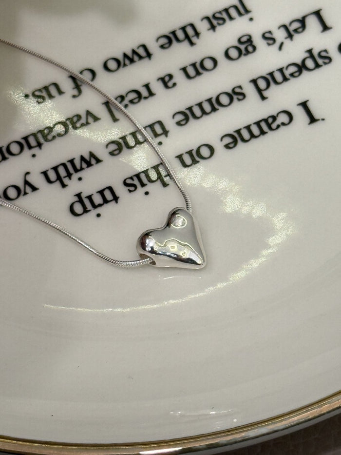 N1334 3D Heart Necklace