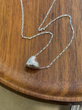 N1339 3D Heart Adjustable Rectangular Chain Necklace