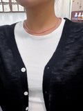 N1350 Silver Chain and Rope Necklace