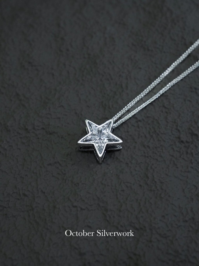 N1358 Double-sided Star Tank Chain Necklace