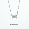 N1362 Zircon Bow Necklace