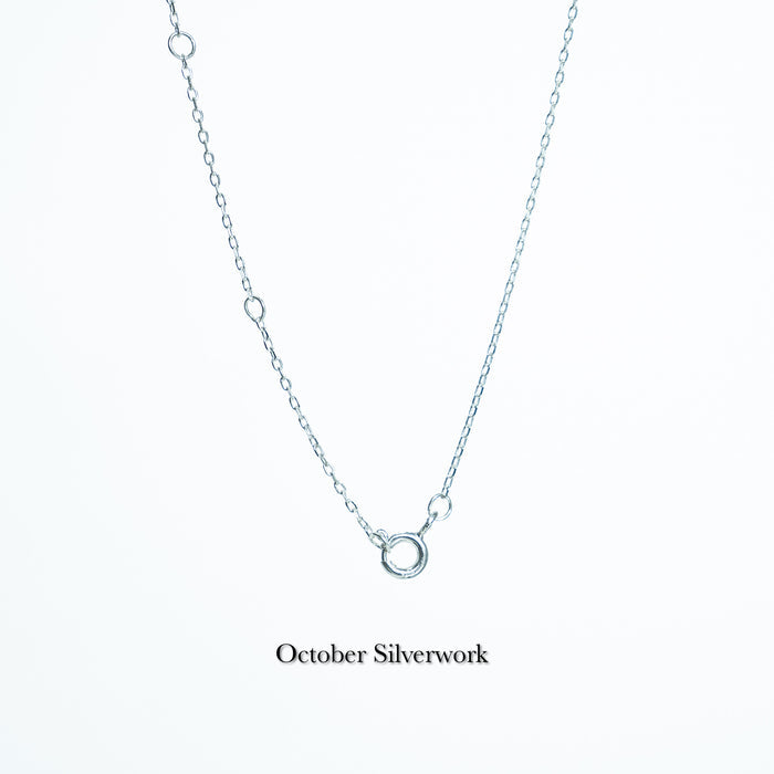 N1369 Quilted Moon Zircon Necklace