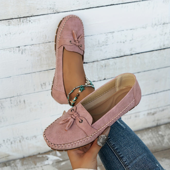 Nadine - Klassische Loafers mit Quasten-Detail  - By Qivii