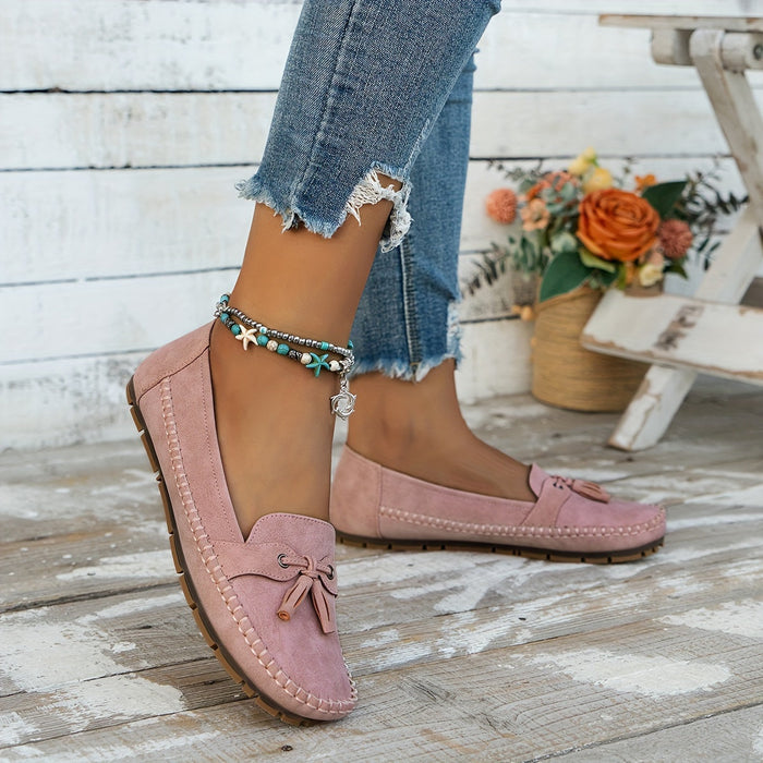 Nadine - Klassische Loafers mit Quasten-Detail  - By Qivii