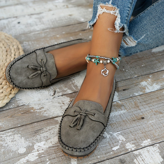 Nadine - Klassische Loafers mit Quasten-Detail  - By Qivii
