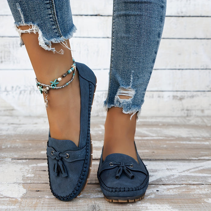 Nadine - Klassische Loafers mit Quasten-Detail  - By Qivii