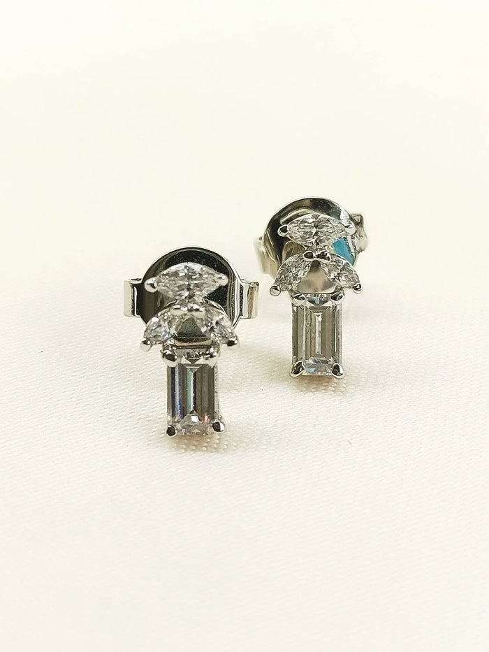 Naksha 92.5 Silver Swarovski Stone Tops