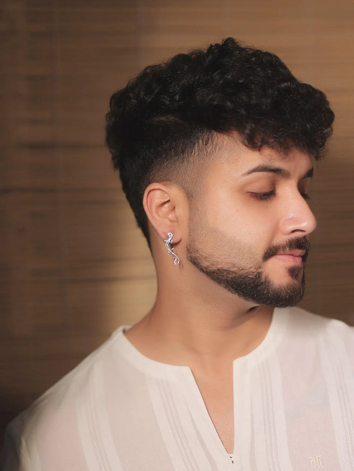 Navya Silver Western Earrings
