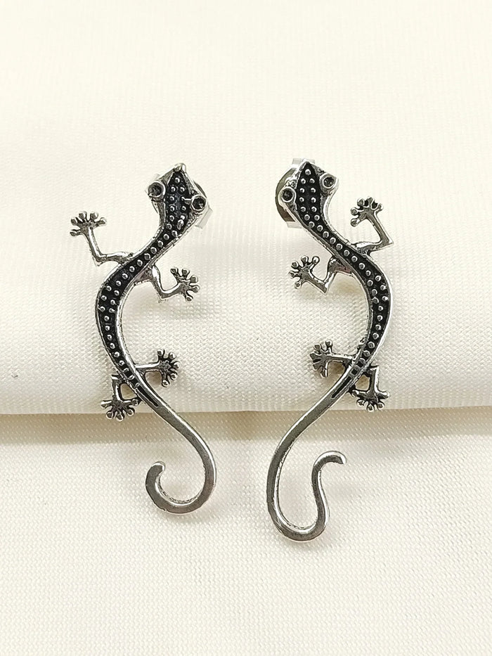 Navya Silver Western Earrings