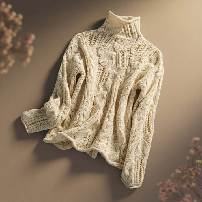 Nora Knit Merino Sweater  - By Qivii