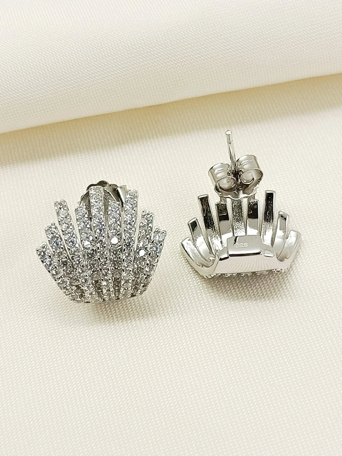 Ocean 92.5 Silver Swarovski Stone Tops