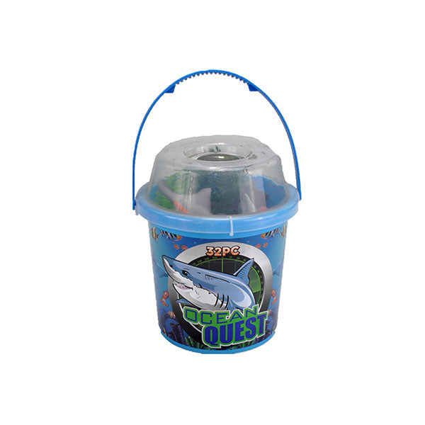 Ocean Animals Quest Bucket Figurine Set