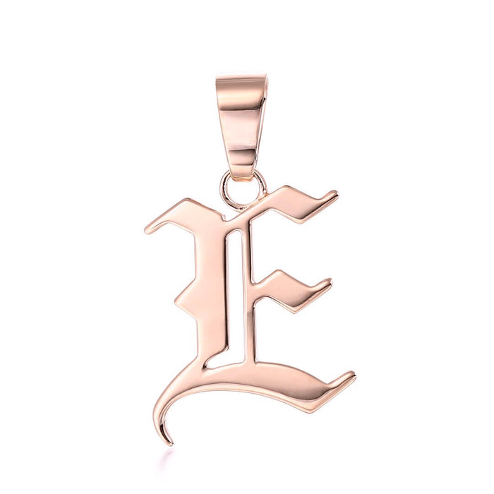 Old English Letter Charm