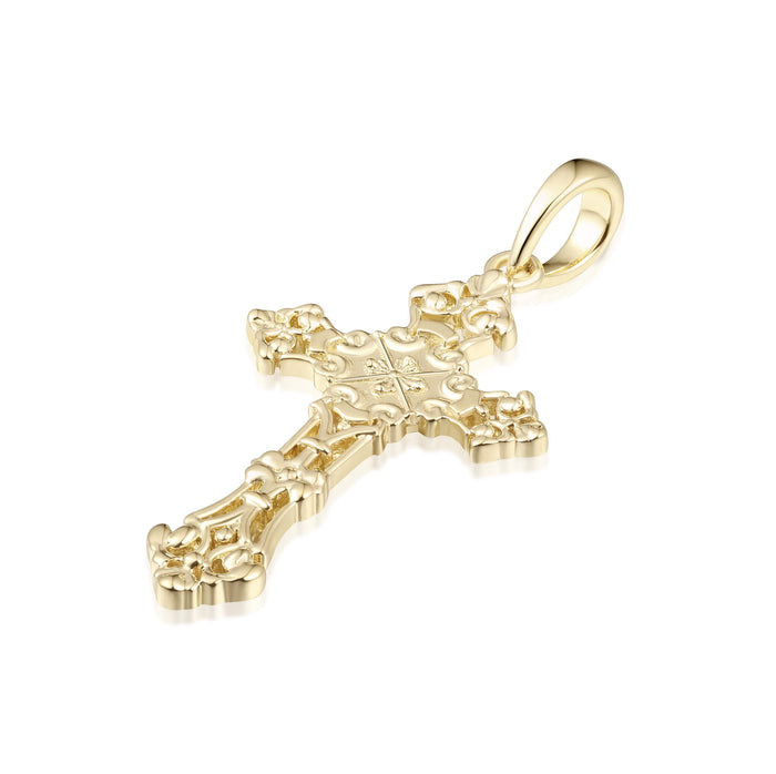 Ornate Baroque Filigree Cross Pendant