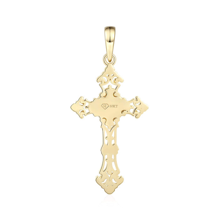 Ornate Baroque Filigree Cross Pendant