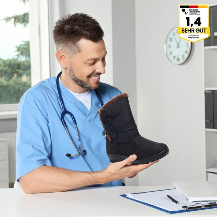 Orthostiefel - Ergonomische & wasserdichte Winterstiefel für Damen  - By Qivii