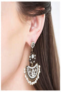 Pearl Accented Drop Earrings - Final Sale