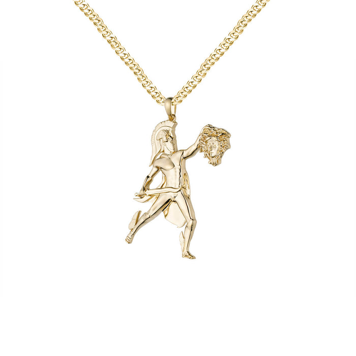 Perseus holding medusa head pendent-pendant charm-lirysjewelry