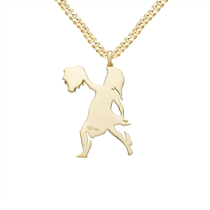 Perseus holding medusa head pendent-pendant charm-lirysjewelry