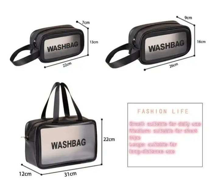 Portable makeup organizer bags(set of 3 pieces)