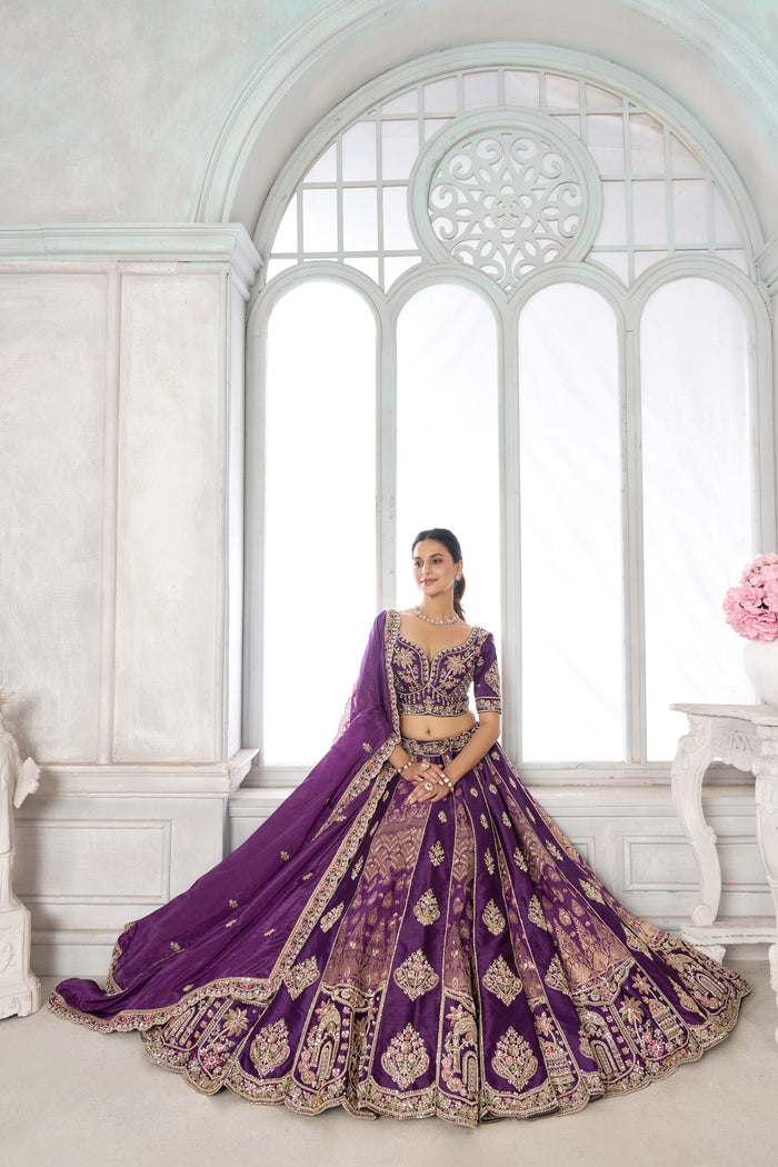 Premium Banarasi Lehenga Choli with Elegant Beads Work