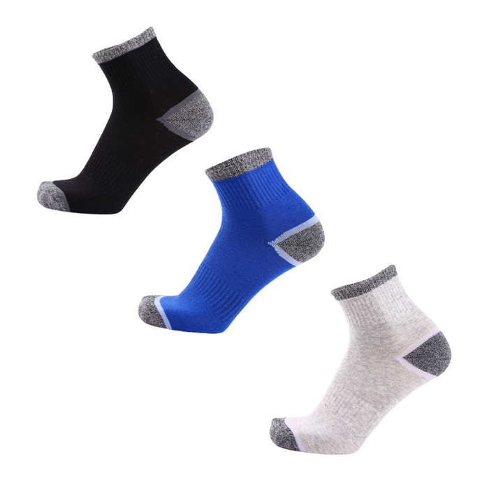 Premium Performance Cotton Quarter Crew Sport Athletic Socks | 3 Pack | 2 Styles | 5 Colors Available The Clique