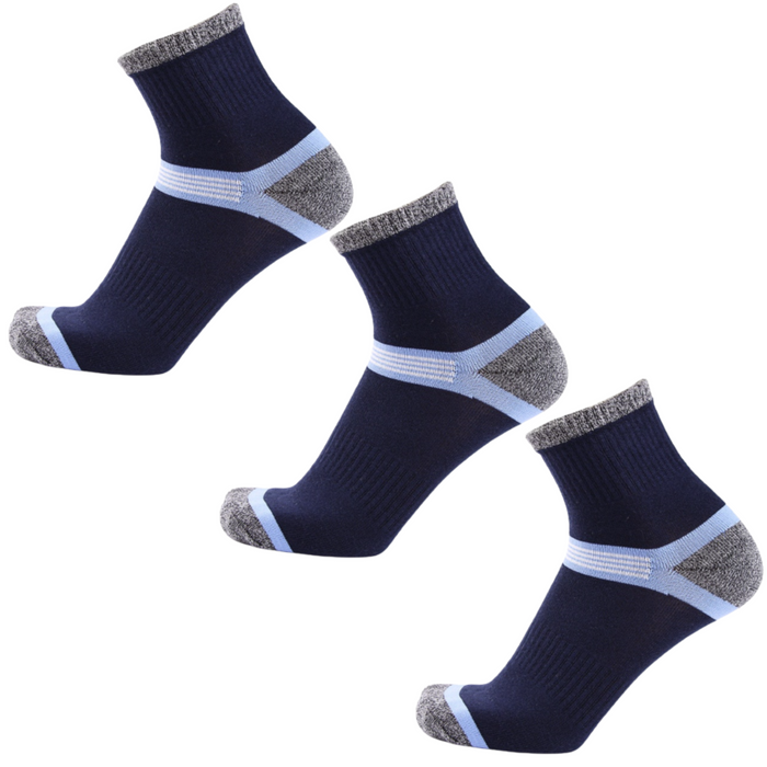 Premium Performance Cotton Quarter Crew Sport Athletic Socks | 3 Pack | 2 Styles | 5 Colors Available The Clique