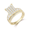 Princess Pave Cluster Ring