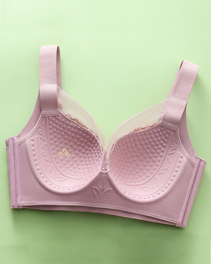 Push up Wireless lace Minimizer bra  - By Qivii