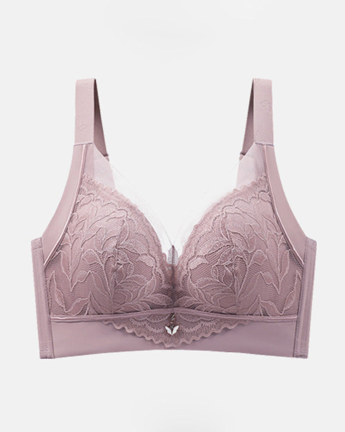 Push up Wireless lace Minimizer bra  - By Qivii